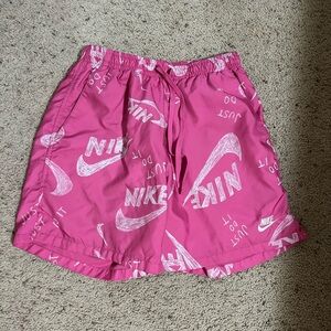 Nike Pink Logo Shorts